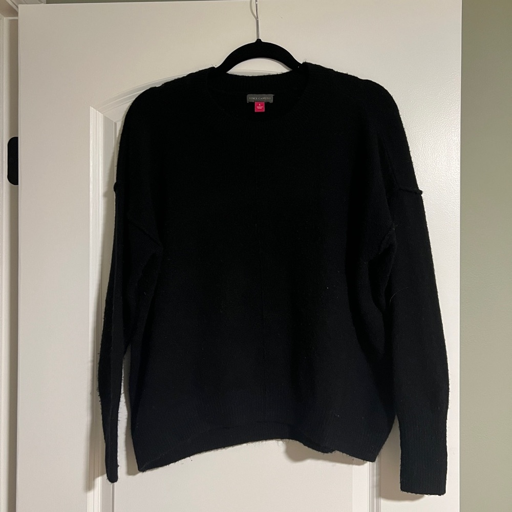 Vince Camuto Men's Black Crewneck Sweater